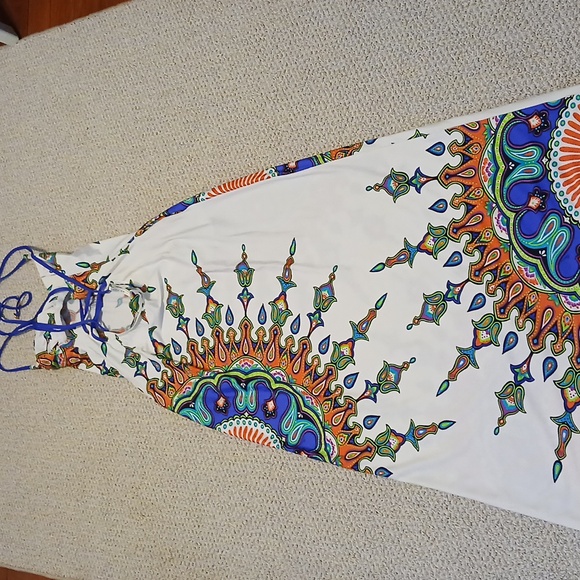 Trina Turk Multicolor Maxi Dress Size S With Small Stains - Picture 6 of 9